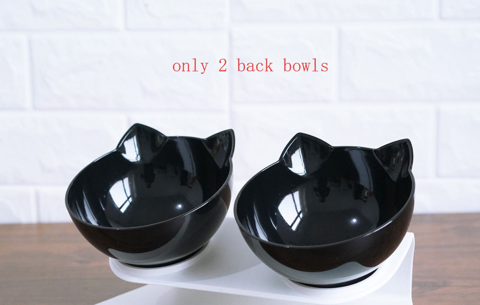 New Inclined Food Cat Ear Oblique Mouth Transparent Single Pet Bowl