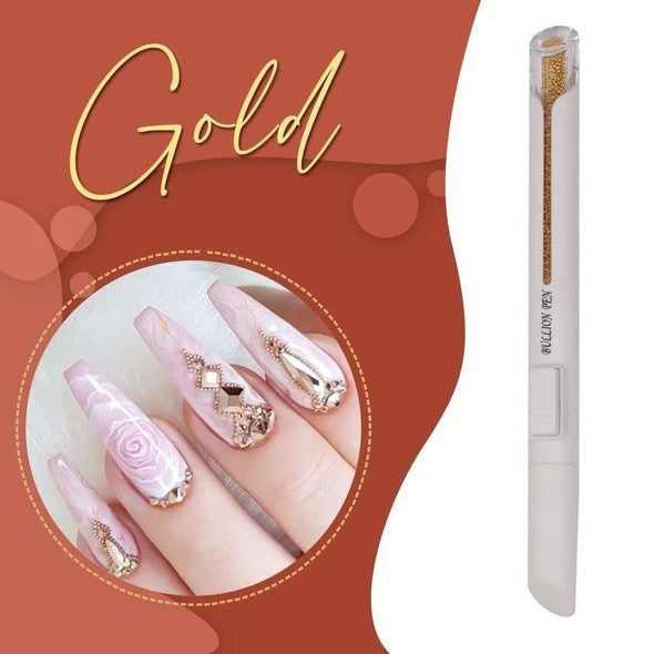 Nail Art Ball Point Drill Point Pen Ball Pen Nail Tools Point Drill Nail Silver Gold Ball Pen