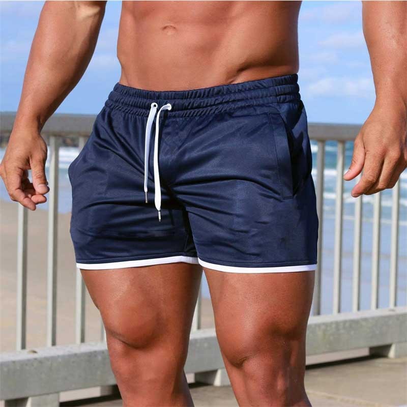 Muscle Doctor New Breathable Quick-Drying Sports Shorts Men'S Mesh Beach Five-Point Pants Fitness Training Pants