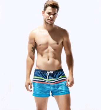 New men's beach pants casual shorts quick-drying seaside hot spring bathing trunks