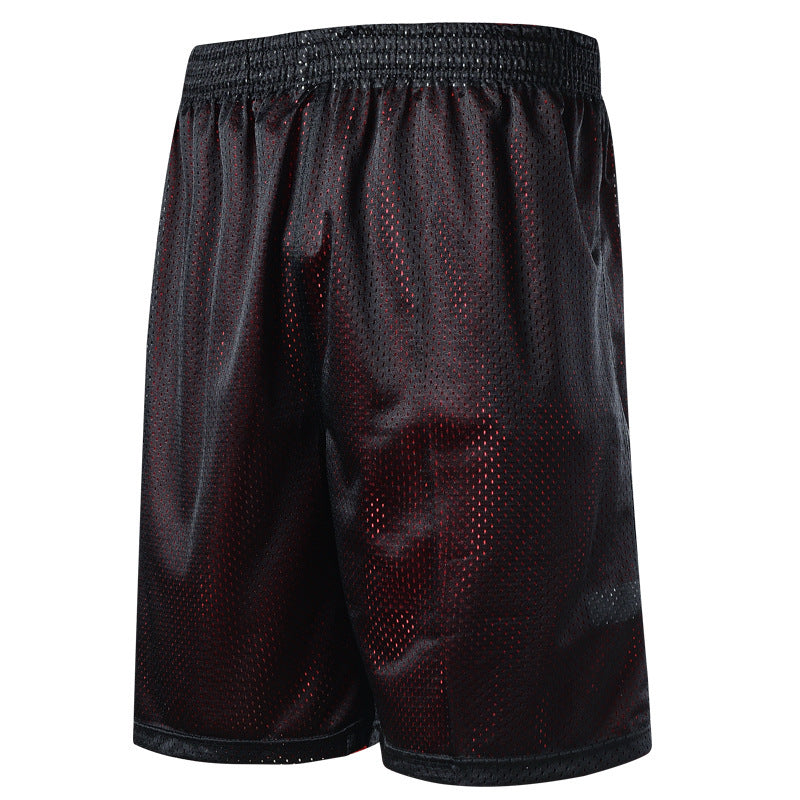 Summer knee shorts code male hip hop Basketball Shorts double training pants breathable mesh five shorts