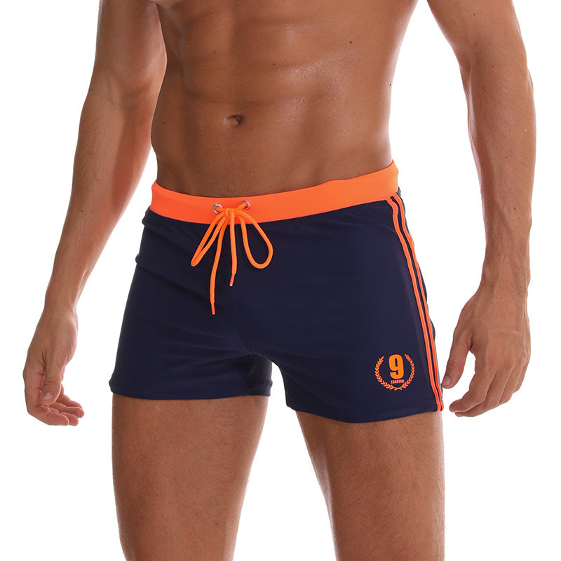 Men's flat-angle quick-drying swimming shorts