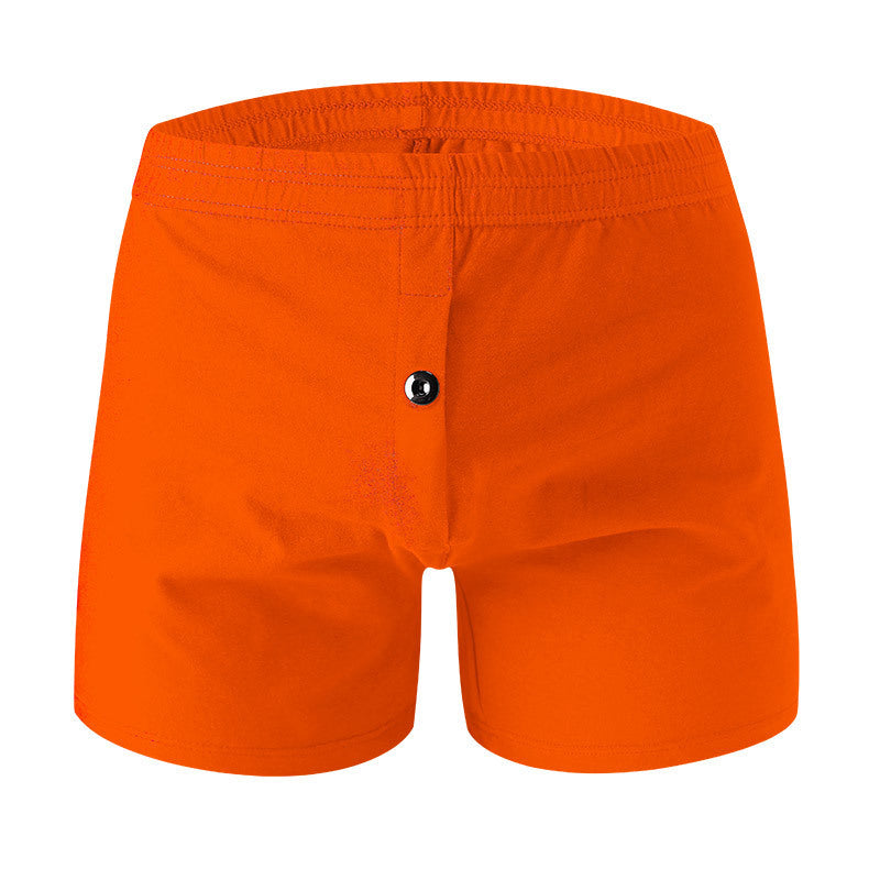 Solid Color Cotton Boxer Shorts Sexy