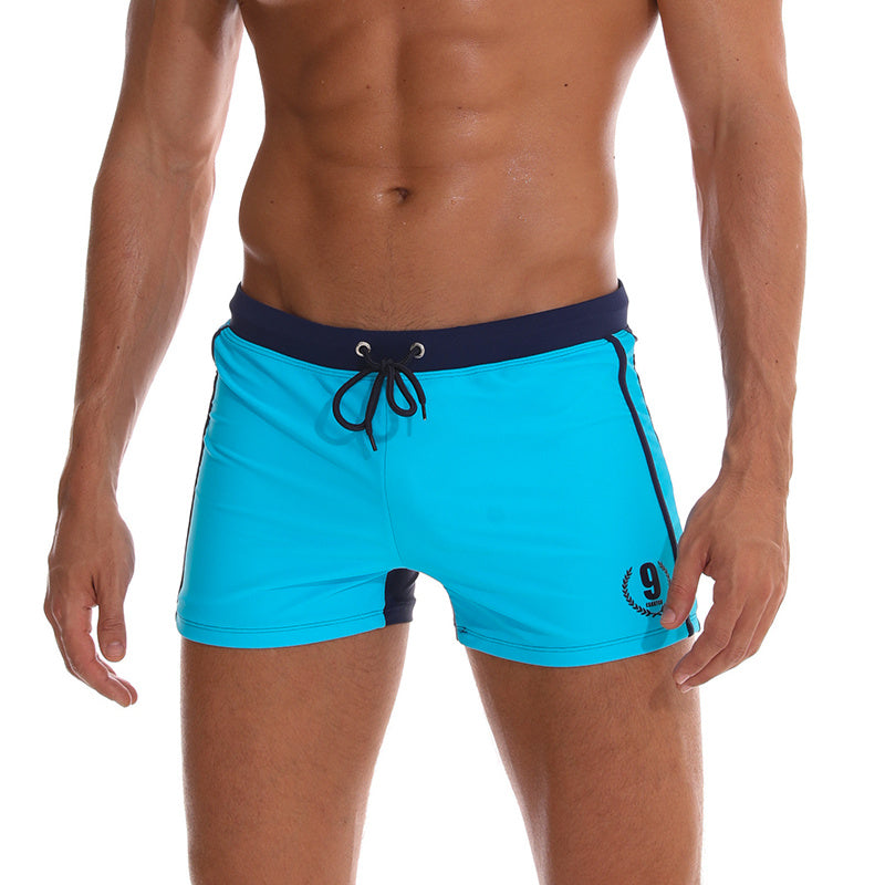 Men's flat-angle quick-drying swimming shorts