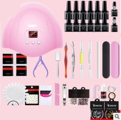 Nail Gel Polish Set Kit Art Manicure UV DIY Tools 36W