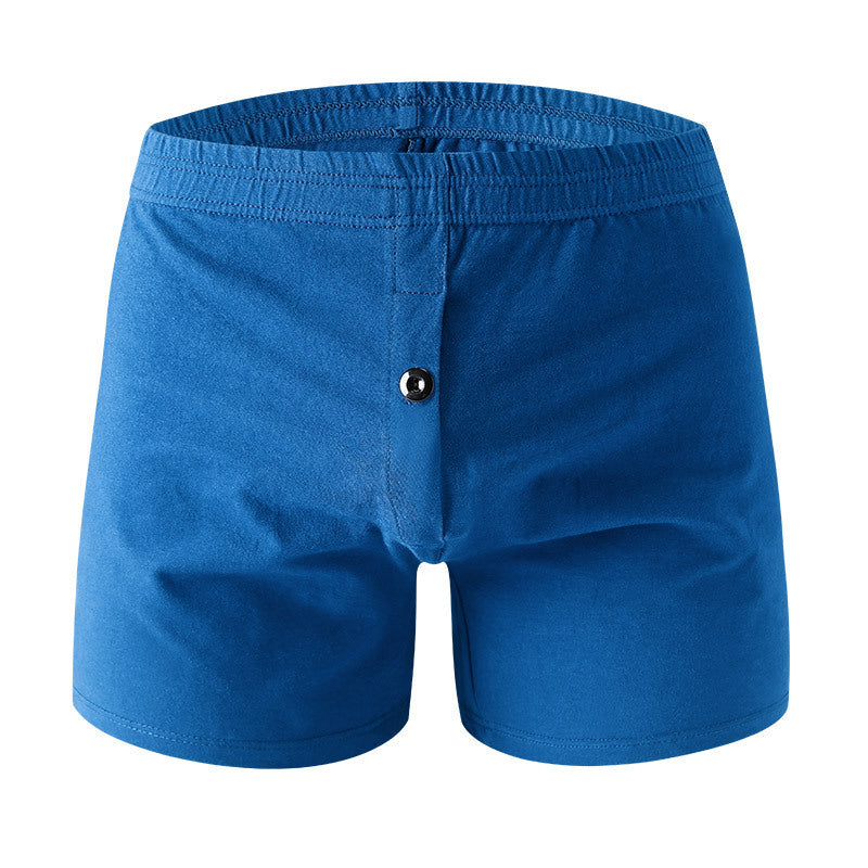 Solid Color Cotton Boxer Shorts Sexy