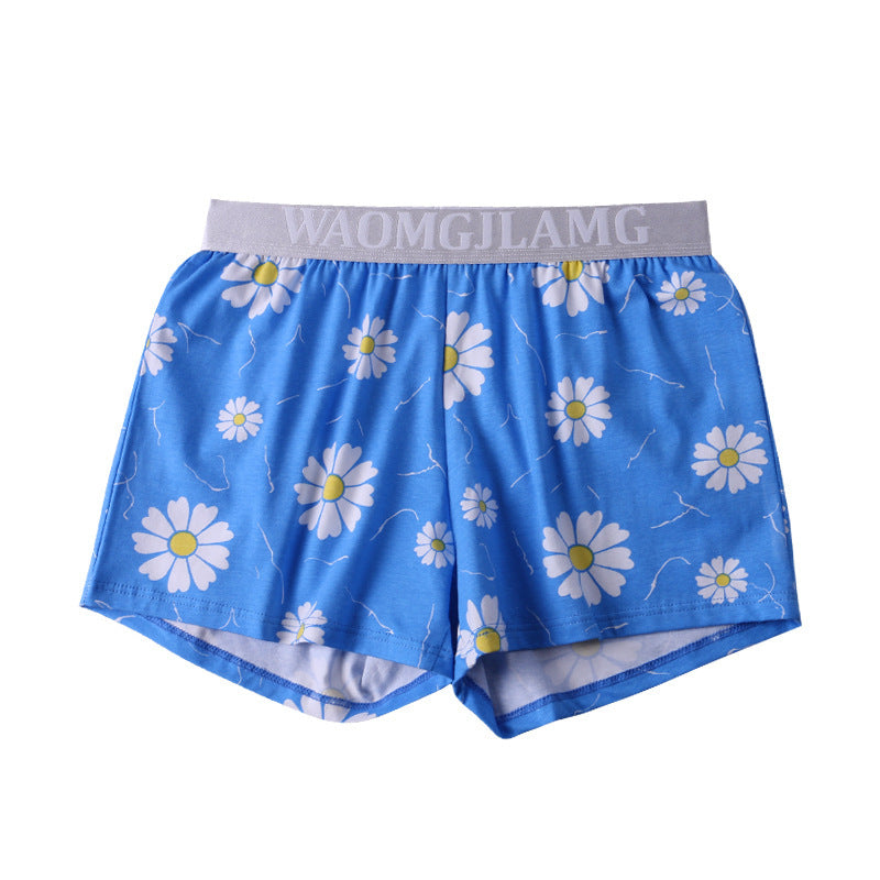 Men's Cotton Printed Shorts Loose Breathable Boxers