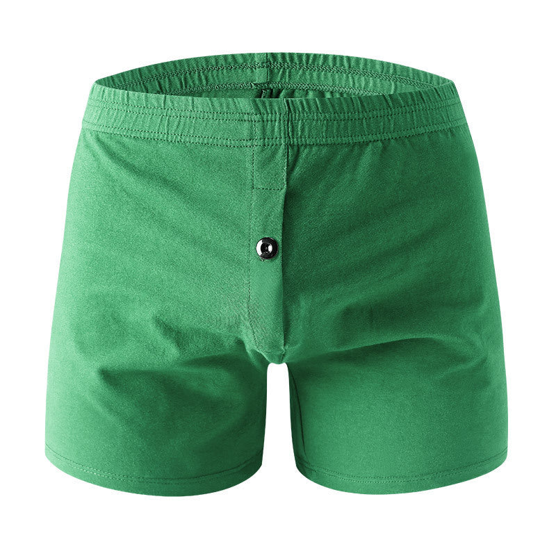 Solid Color Cotton Boxer Shorts Sexy